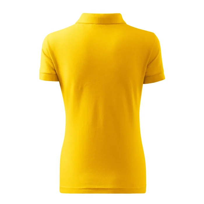 Koszulka polo damska Malfini Cotton Heavy 216 żółta - obrazek 3