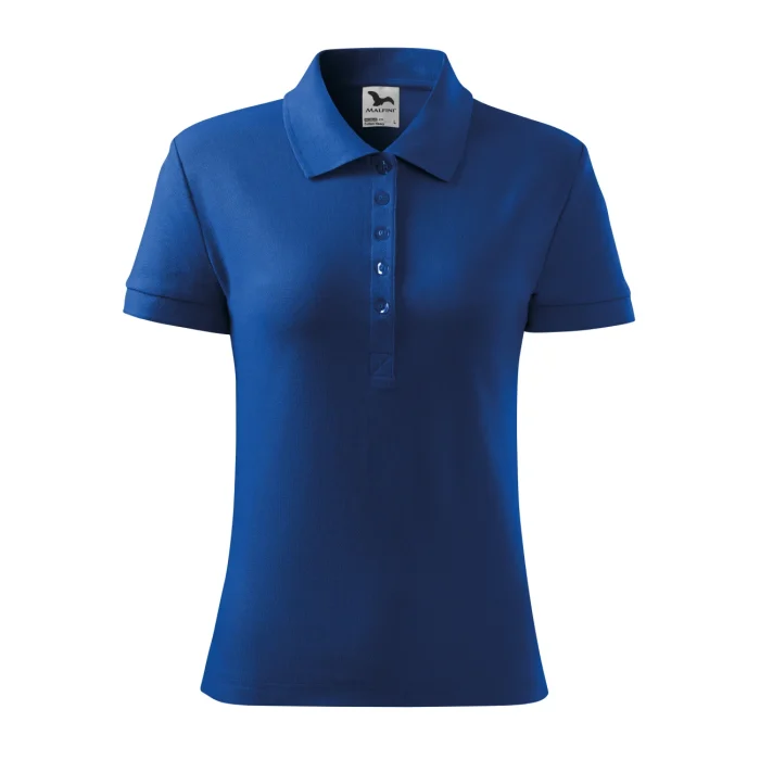 Koszulka polo damska Malfini Cotton Heavy 216 chabrowa - obrazek 2