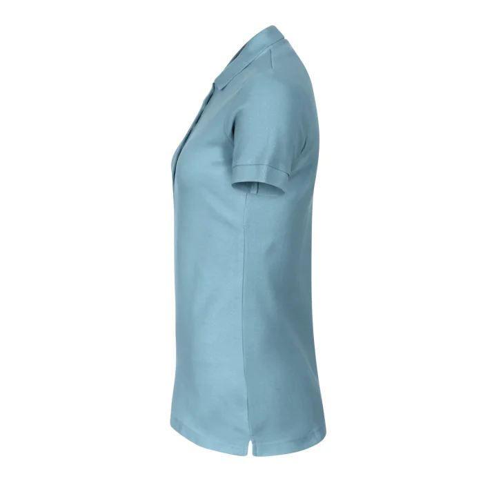 Koszulka polo damska Malfini Cotton Heavy 216 błękitna - obrazek 4