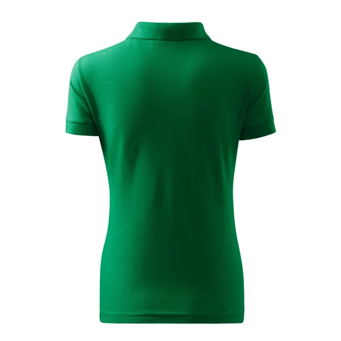 Koszulka polo damska Malfini Cotton Heavy 216 zieleń trawy - obrazek 3