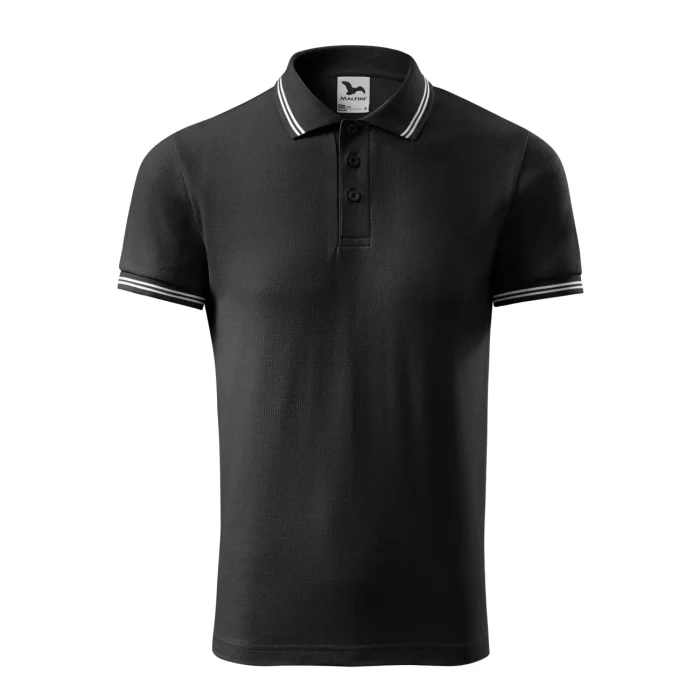 Koszulka polo męska Malfini Urban 219 czarna - obrazek 2