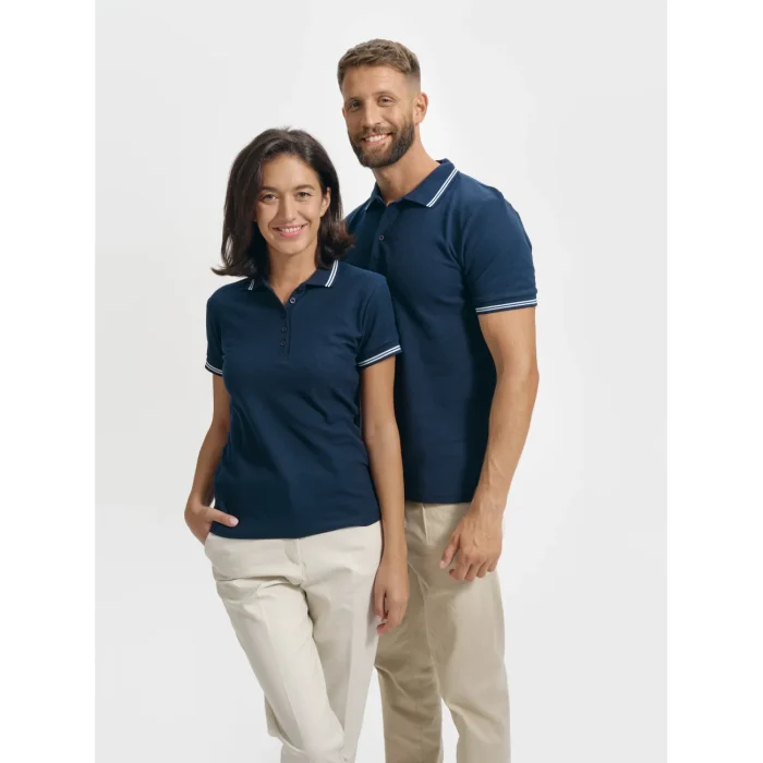 Koszulka polo męska Malfini Urban 219 granatowa - obrazek 4