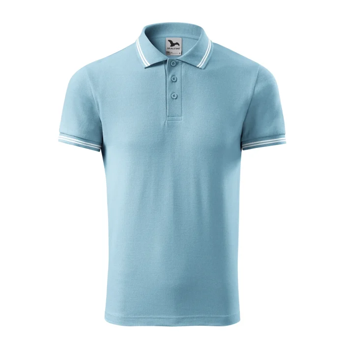 Koszulka polo męska Malfini Urban 219 błękitna - obrazek 2