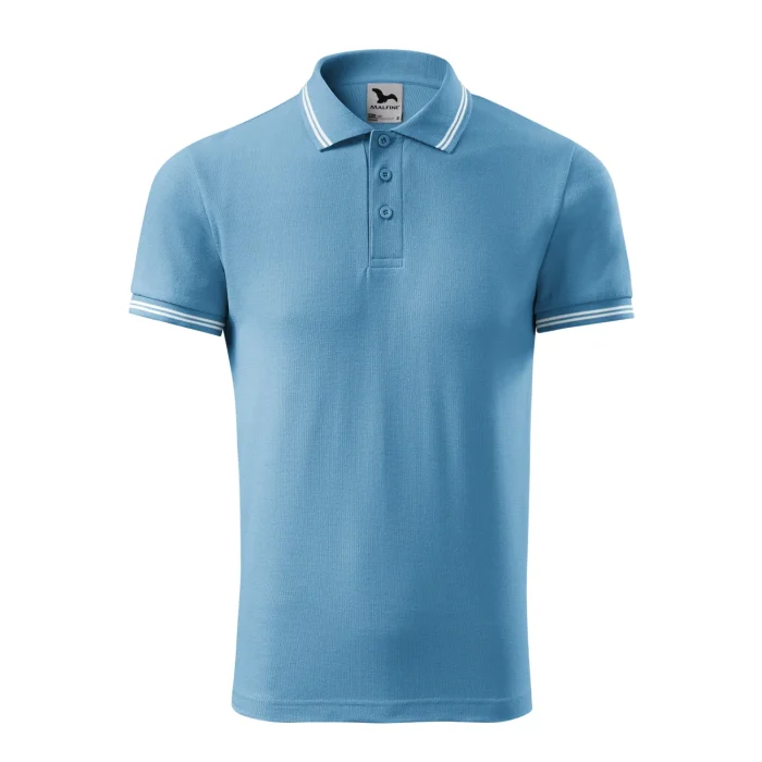 Koszulka polo męska Malfini Urban 219 lazurowa - obrazek 2