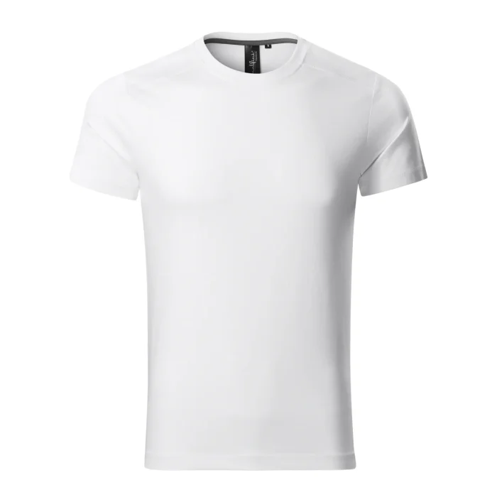T-shirt męski slim fit Malfini Action 150 biały - obrazek 2