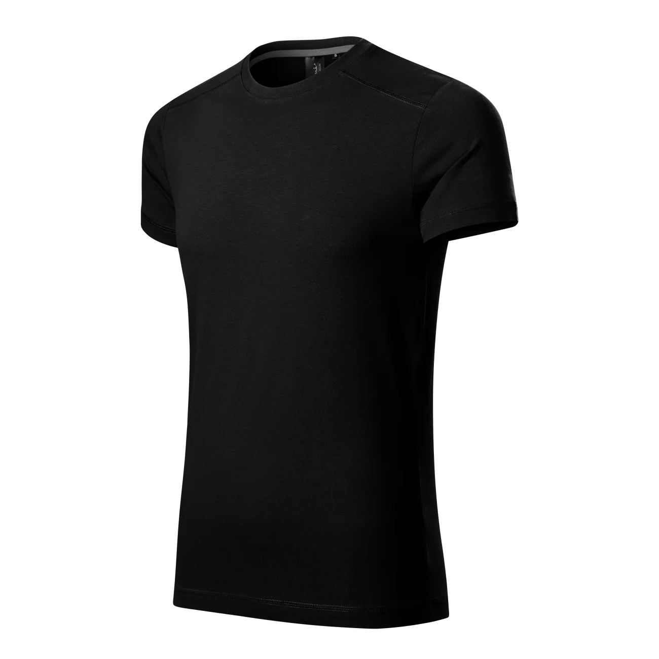 koszulka-t-shirt-action-bawelna-malfini-150-01-czarny-3 T-shirt męski slim fit Malfini Action 150 czarna - obrazek 1