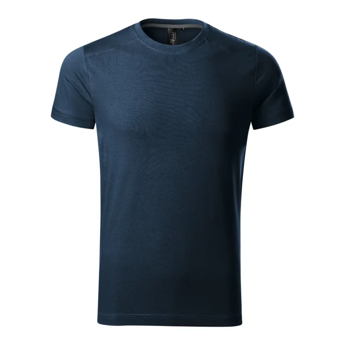 T-shirt męski slim fit Malfini Action 150 granatowa - obrazek 2