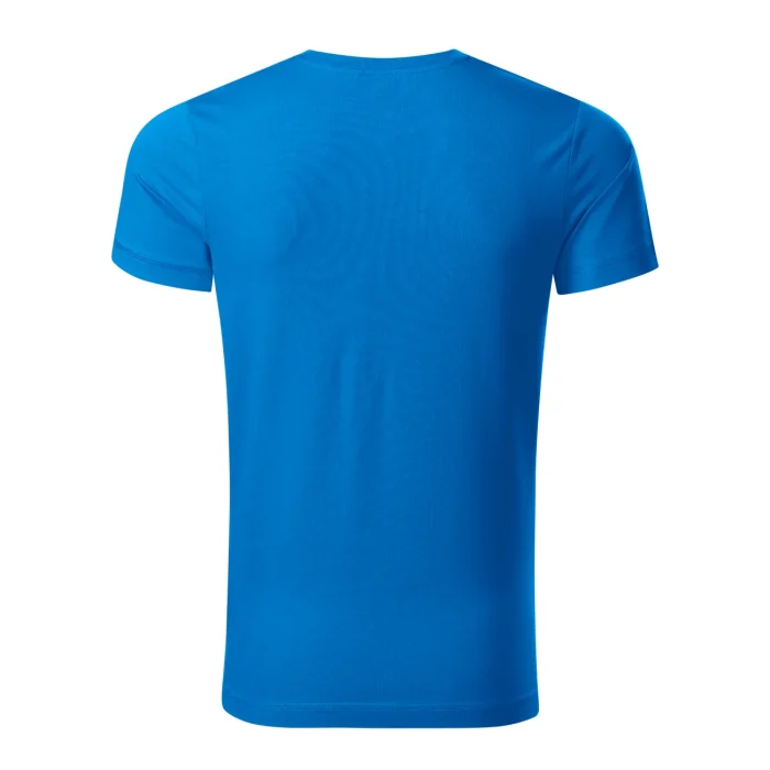 T-shirt męski slim fit Malfini Action 150 niebieska - obrazek 3