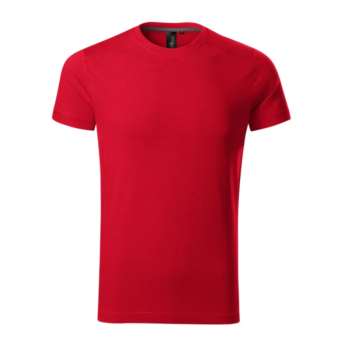 T-shirt męski slim fit Malfini Action 150 czerwona malboro - obrazek 2