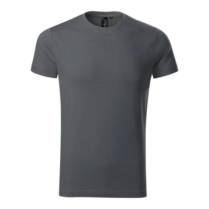 T-shirt męski slim fit Malfini Action 150 antracytowa - obrazek 2