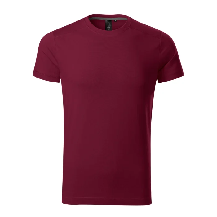 T-shirt męski slim fit Malfini Action 150 wiśniowa - obrazek 2