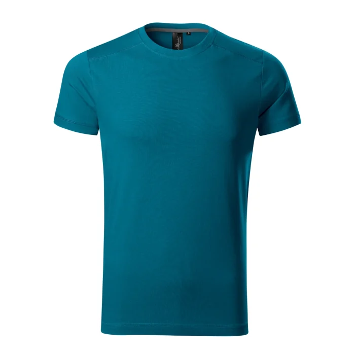 T-shirt męski slim fit Malfini Action 150 Petrol Blue - obrazek 2