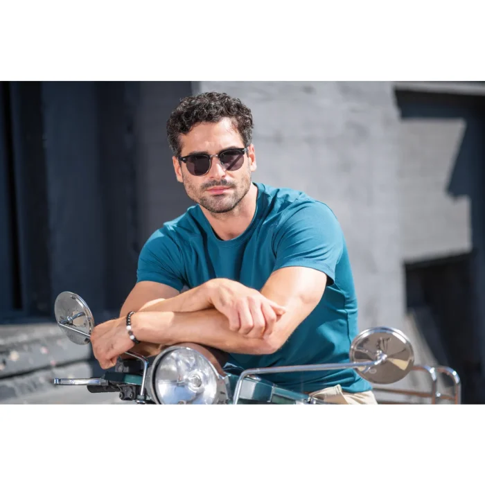 T-shirt męski slim fit Malfini Action 150 Petrol Blue - obrazek 5