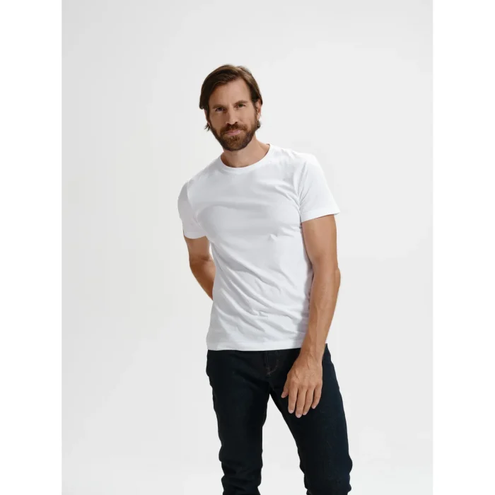 T-shirt męski Malfini Basic 129 biały - obrazek 2