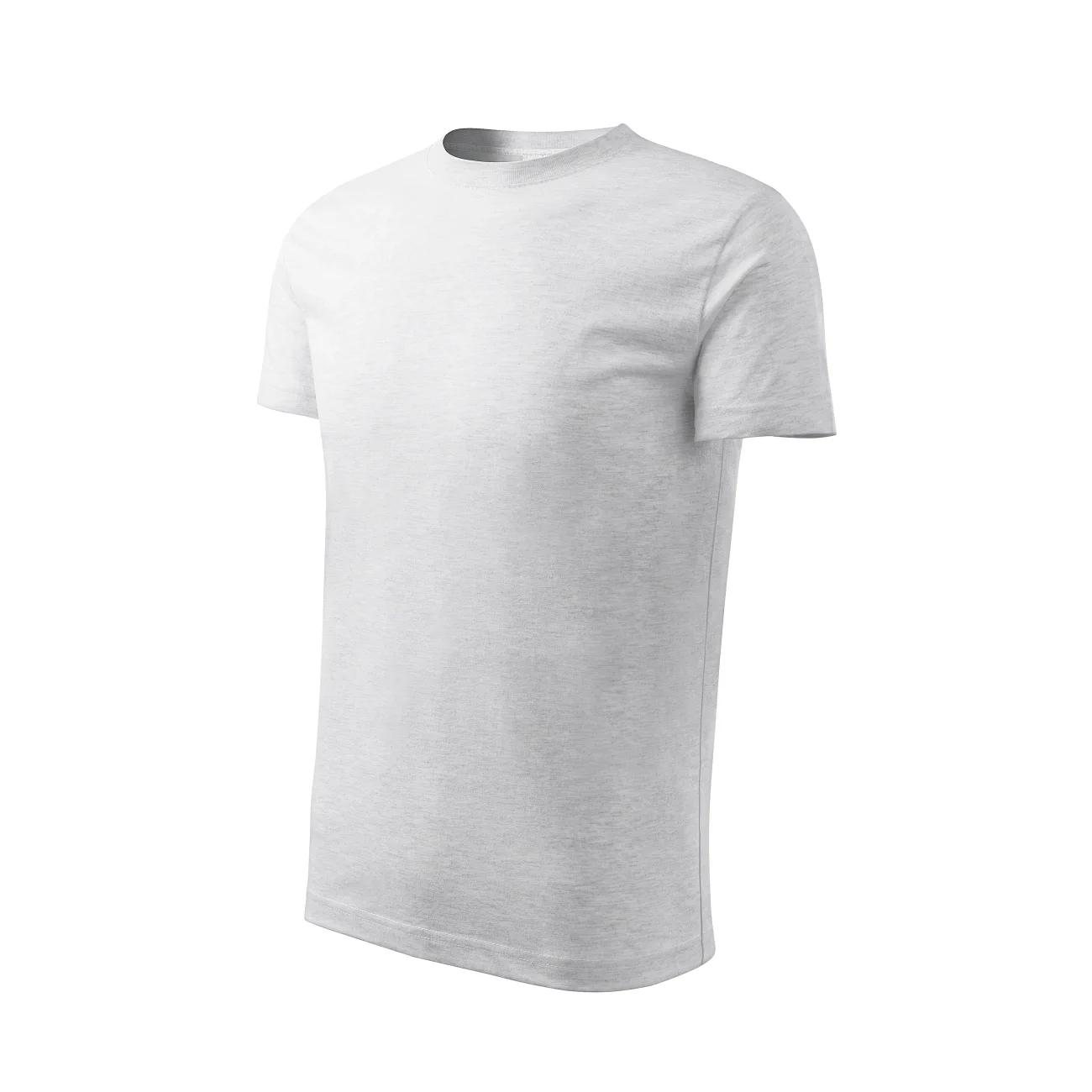 koszulka-t-shirt-basic-bawelna-malfini-135-new-03-jasnoszary-melanz-3 Koszulka dziecięca Malfini Classic New 135 jasnoszary melanż - obrazek 1
