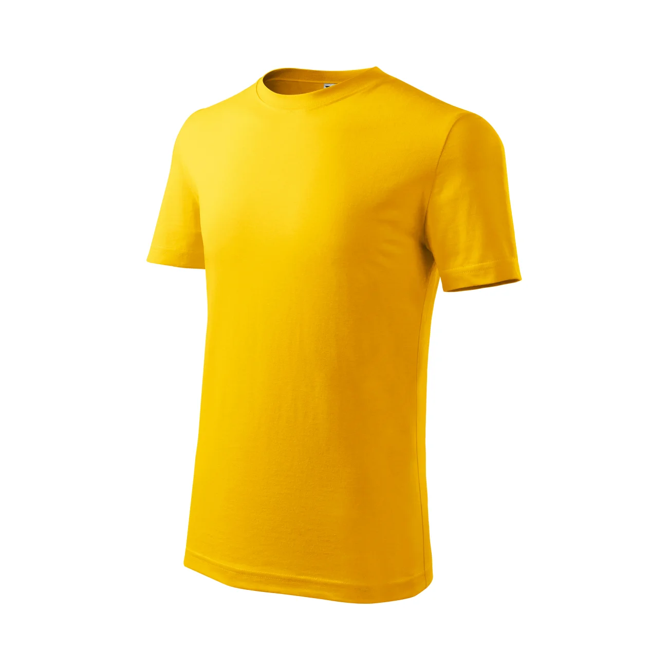 koszulka-t-shirt-basic-bawelna-malfini-135-new-04-zolta-3 Koszulka dziecięca Malfini Classic New 135 żółta - obrazek 1
