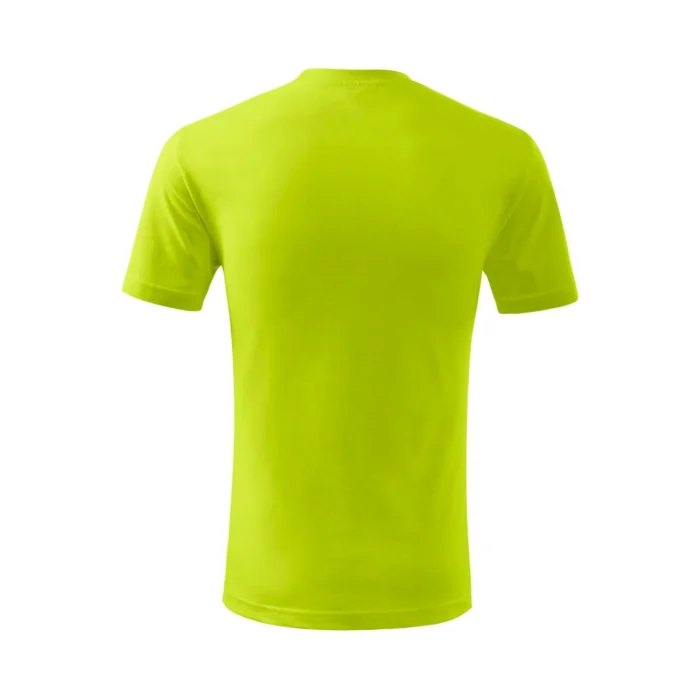 Koszulka dziecięca Malfini Classic New 135 limonkowa - obrazek 3