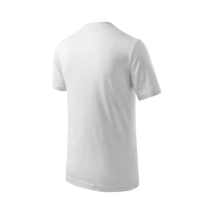 T-shirt dziecięcy Malfini Basic 138 biała - obrazek 4