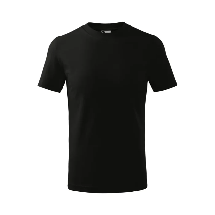 T-shirt dziecięcy Malfini Basic 138 czarna - obrazek 2