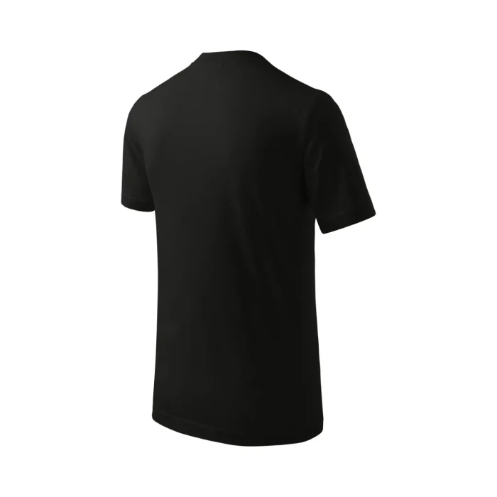 T-shirt dziecięcy Malfini Basic 138 czarna - obrazek 4