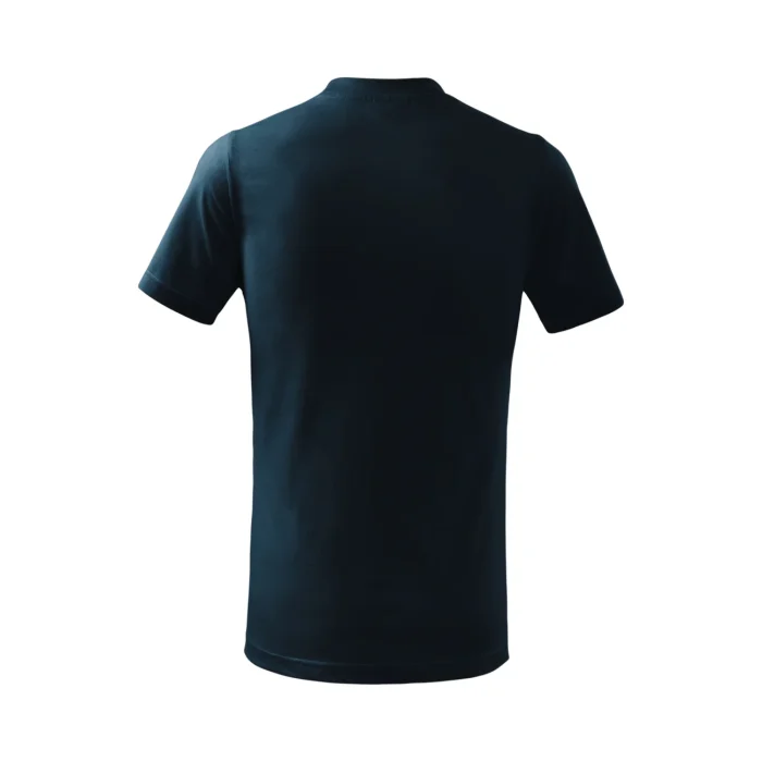 T-shirt dziecięcy Malfini Basic 138 granatowa - obrazek 3