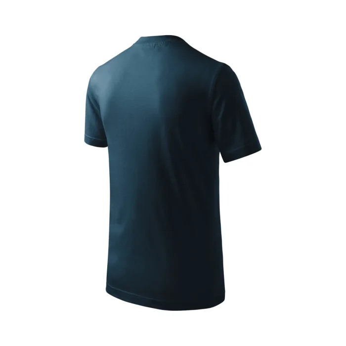 T-shirt dziecięcy Malfini Basic 138 granatowa - obrazek 4