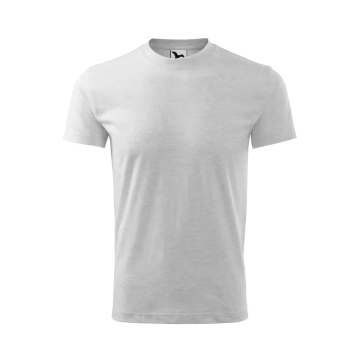 T-shirt dziecięcy Malfini Basic 138 jasnoszary melanż - obrazek 2