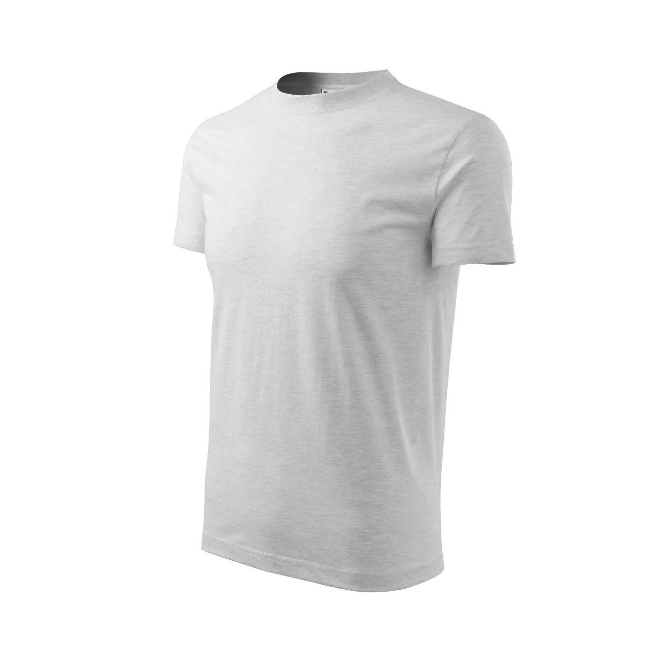 koszulka-t-shirt-basic-bawelna-malfini-138-03-jasnoszary-melanz-3 T-shirt dziecięcy Malfini Basic 138 jasnoszary melanż - obrazek 1