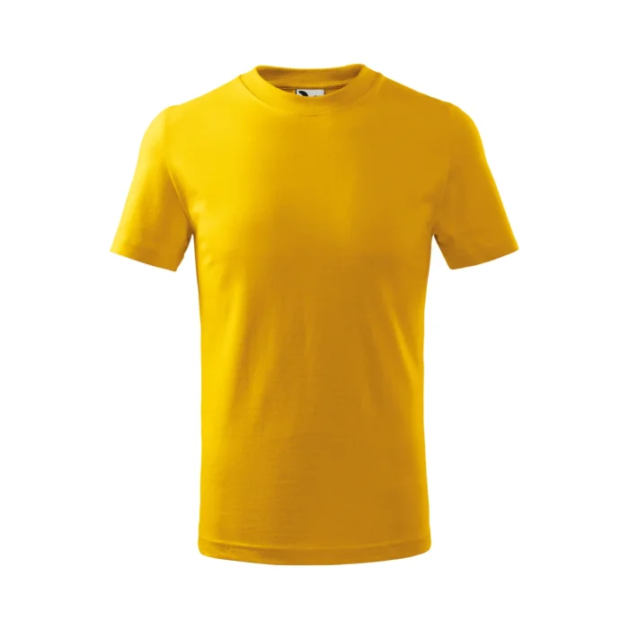 T-shirt dziecięcy Malfini Basic 138 żółty - obrazek 2