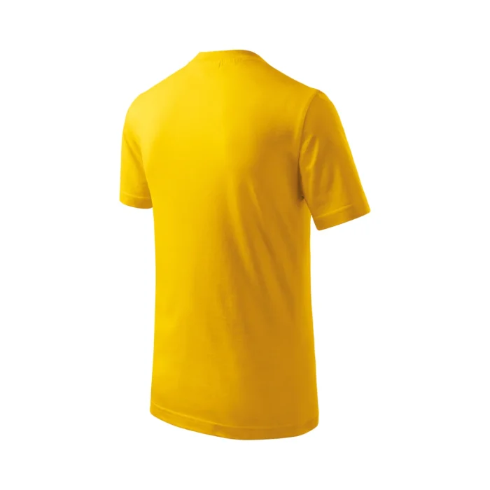 T-shirt dziecięcy Malfini Basic 138 żółty - obrazek 4