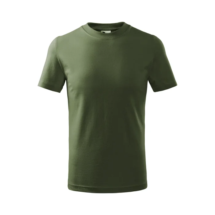 T-shirt dziecięcy Malfini Basic 138 khaki - obrazek 2
