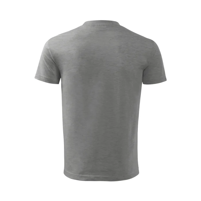 T-shirt dziecięcy Malfini Basic 138 ciemnoszary melanż - obrazek 3