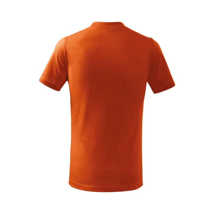 T-shirt dziecięcy Malfini Basic 138 pomarańczowa - obrazek 3