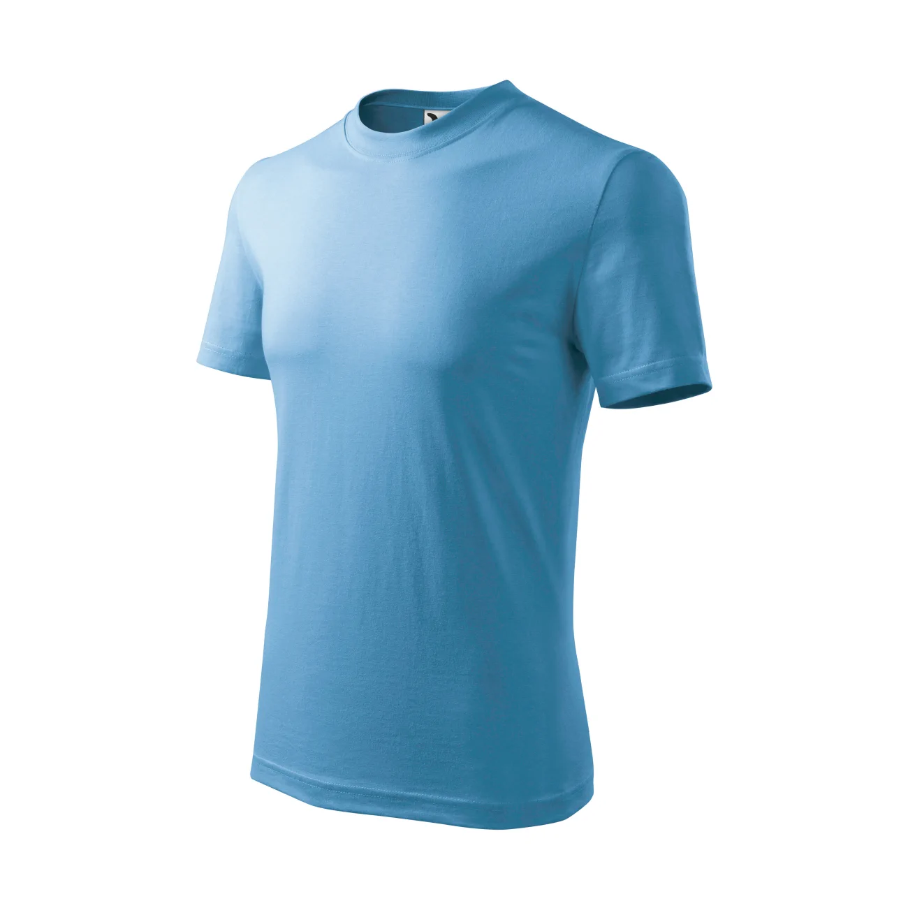 koszulka-t-shirt-basic-bawelna-malfini-138-14-lazurowy-3 T-shirt dziecięcy Malfini Basic 138 lazurowa - obrazek 1