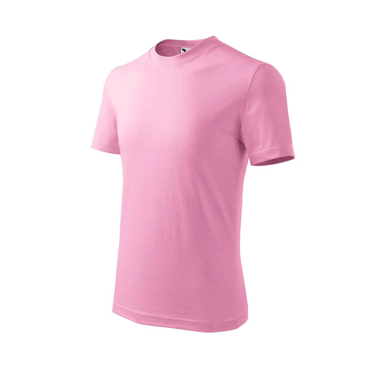 koszulka-t-shirt-basic-bawelna-malfini-138-30-rozowy-3 T-shirt dziecięcy Malfini Basic 138 różowa - obrazek 1