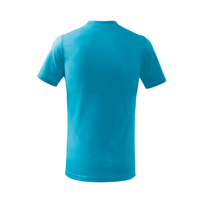 T-shirt dziecięcy Malfini Basic 138 turkusowy - obrazek 3