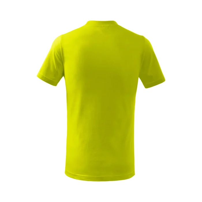 T-shirt dziecięcy Malfini Basic 138 limonkowy - obrazek 3
