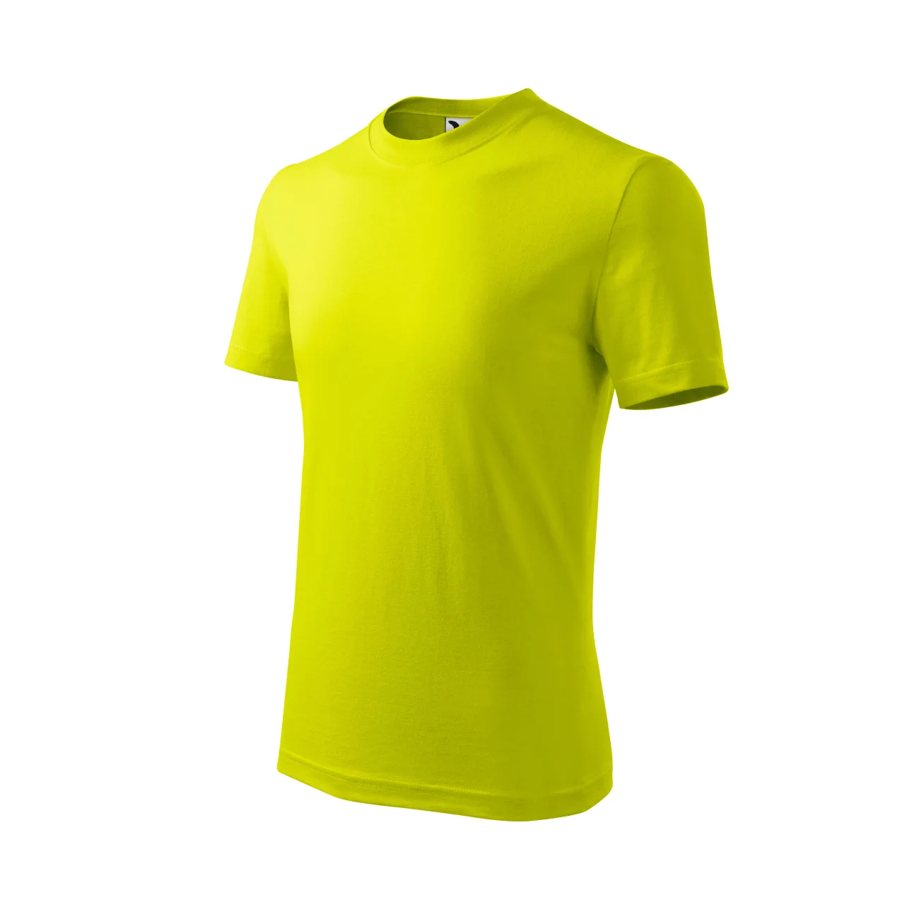 koszulka-t-shirt-basic-bawelna-malfini-138-62-limetka-3 T-shirt dziecięcy Malfini Basic 138 limonkowy - obrazek 1