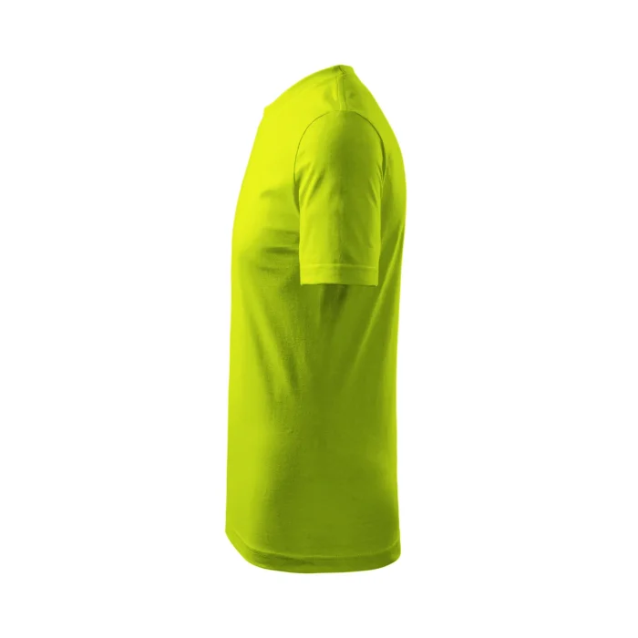 T-shirt dziecięcy Malfini Basic 138 limonkowy - obrazek 4