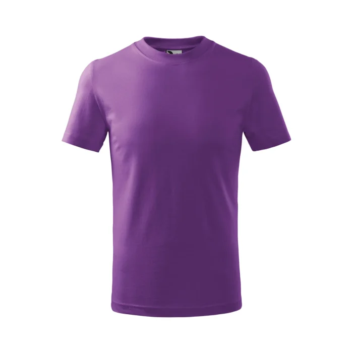 T-shirt dziecięcy Malfini Basic 138 fioletowy - obrazek 2