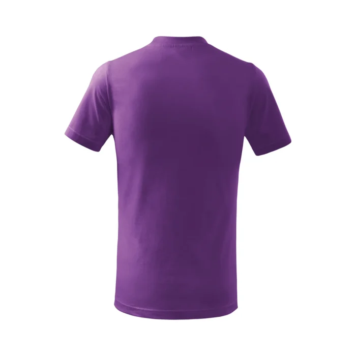 T-shirt dziecięcy Malfini Basic 138 fioletowy - obrazek 3