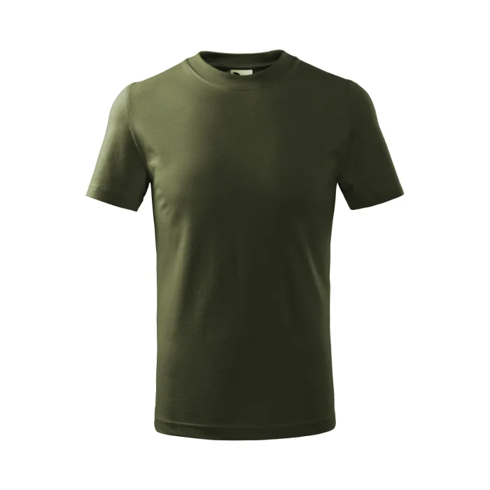 T-shirt dziecięcy Malfini Basic 138 military - obrazek 2