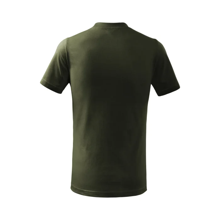 T-shirt dziecięcy Malfini Basic 138 military - obrazek 3