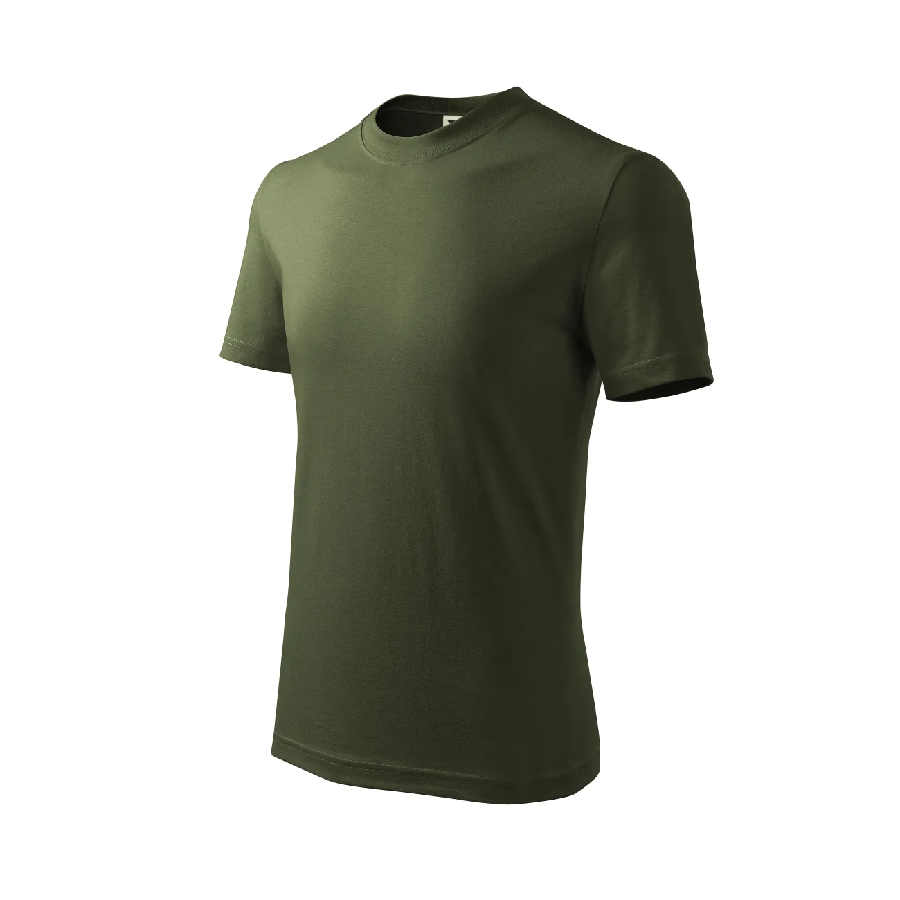 koszulka-t-shirt-basic-bawelna-malfini-138-69-military-3 T-shirt dziecięcy Malfini Basic 138 military - obrazek 1