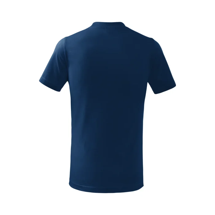 T-shirt dziecięcy Malfini Basic 138 ciemnoniebieski - obrazek 3