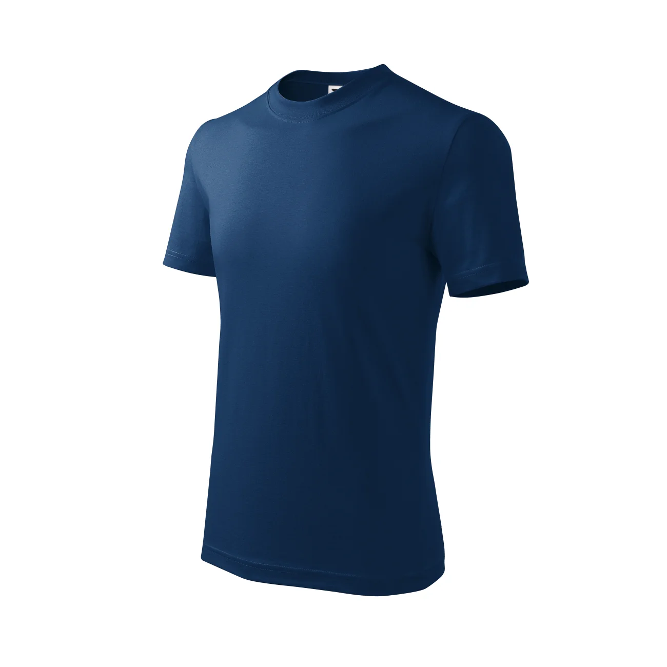 koszulka-t-shirt-basic-bawelna-malfini-138-87-niebieski-3 T-shirt dziecięcy Malfini Basic 138 ciemnoniebieski - obrazek 1