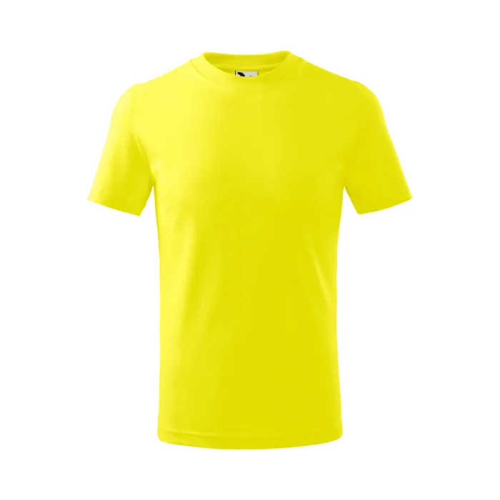 T-shirt dziecięcy Malfini Basic 138 cytrynowy - obrazek 2