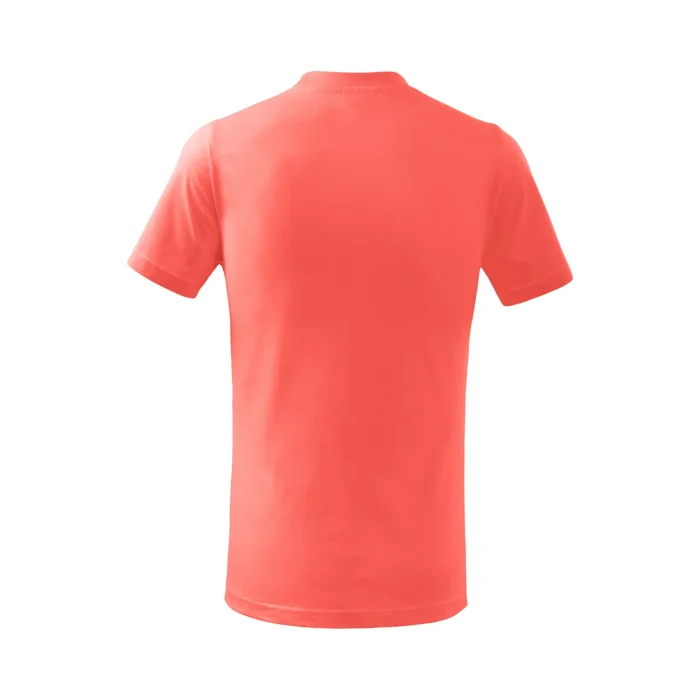 T-shirt dziecięcy Malfini Basic 138 coral - obrazek 3