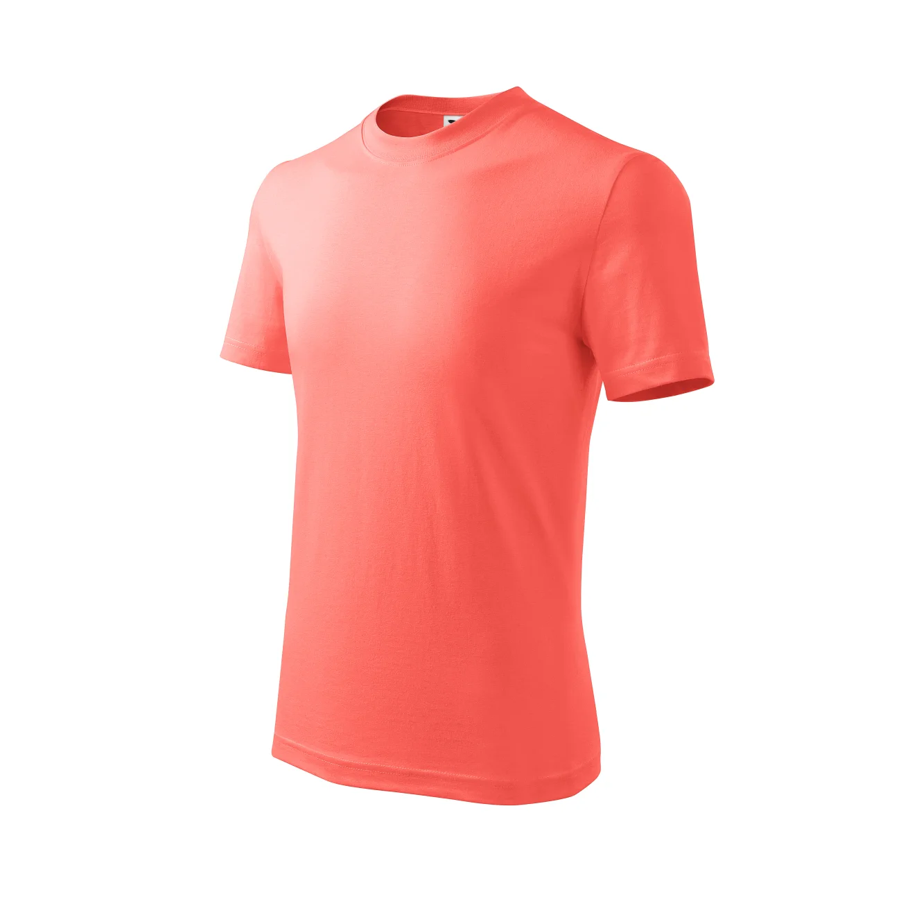 koszulka-t-shirt-basic-bawelna-malfini-138-A1-coral-3 T-shirt dziecięcy Malfini Basic 138 coral - obrazek 1