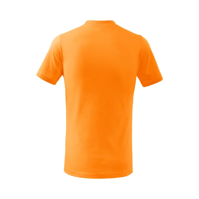 T-shirt dziecięcy Malfini Basic 138 mandarynkowy - obrazek 3